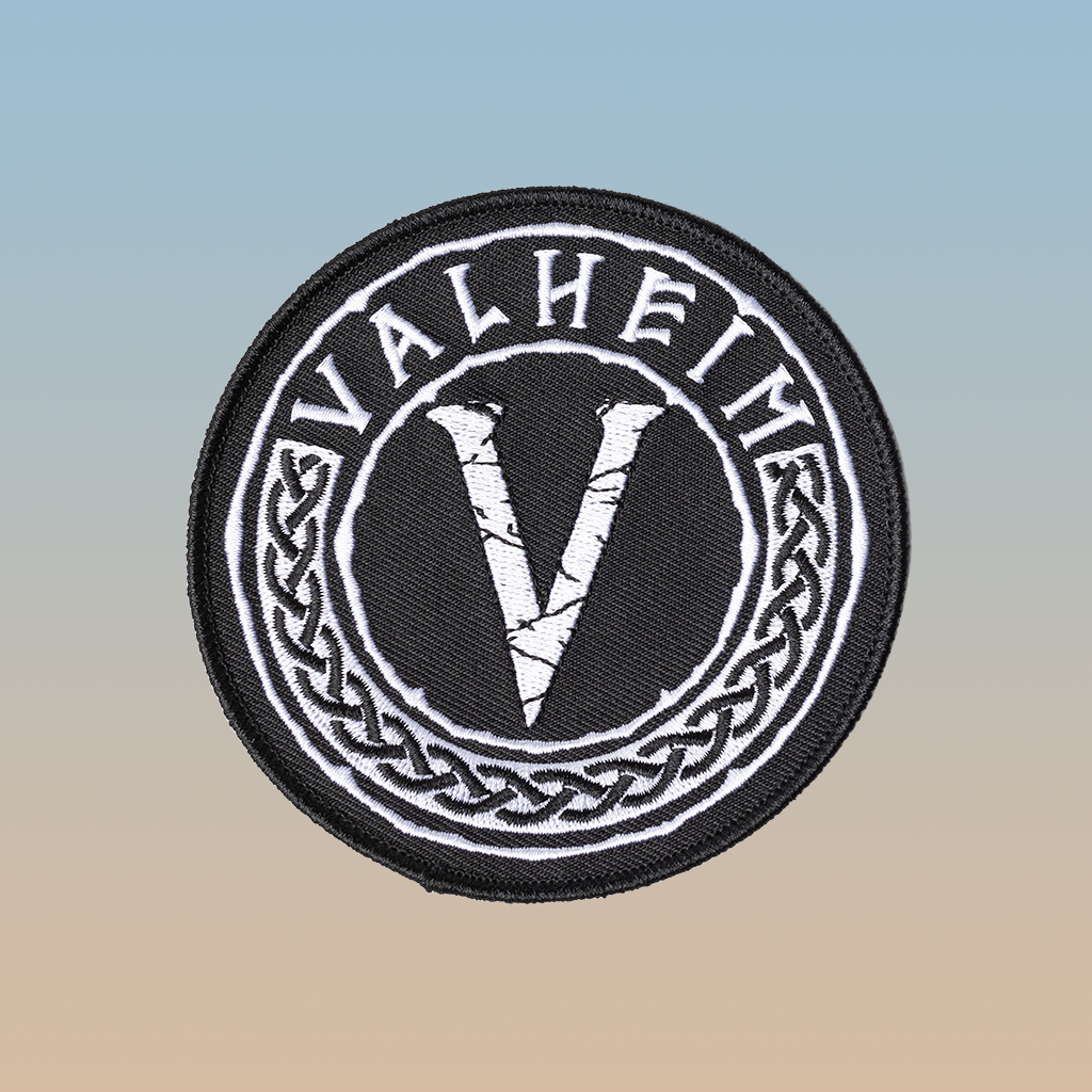 Valheim Emblem Patch, Black