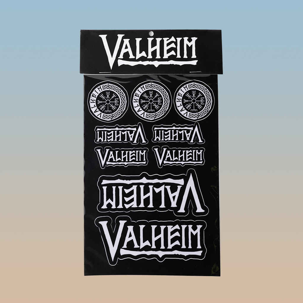 Valheim Stickers, Black