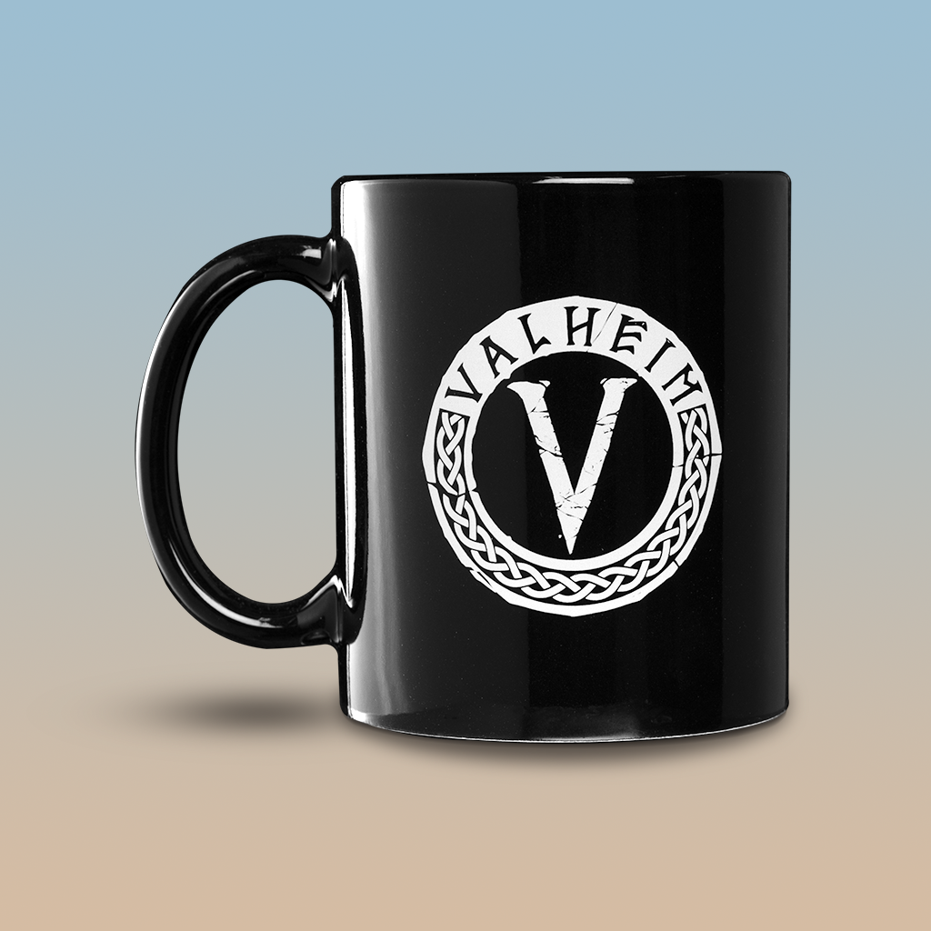 Valheim Emblem, Coffee Mug, Black