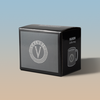 Valheim Emblem, Coffee Mug, Grey